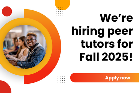 We're hiring tutors for Fall 2025. Apply now