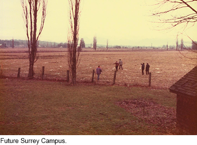 Future Surrey Campus site.
